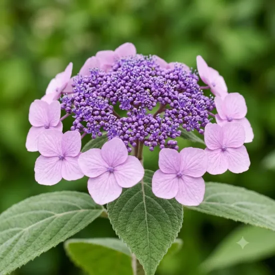 Hortensia a feuilles rugueuses 'Anthony bullivant'
