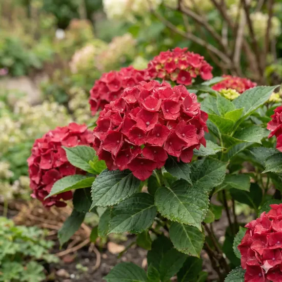 Hortensia 'Leuchtfeuer rouge'