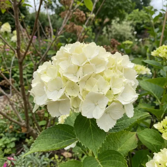 Hortensia 'Mme mouillere blanc'