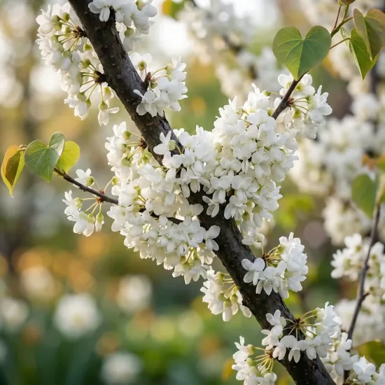 Gainier du canada 'White pom poms'