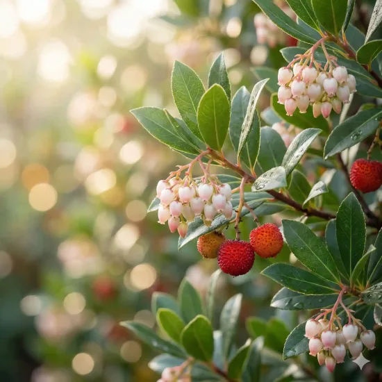 Arbousier. arbre aux fraises 'Marina'