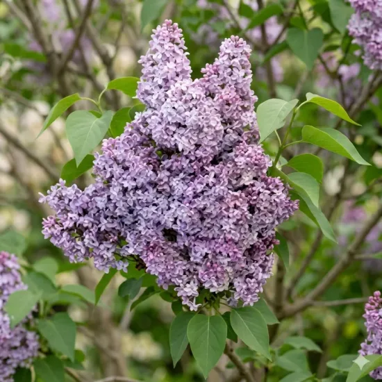 Lilas commun 'Nadezhda dble mauve'