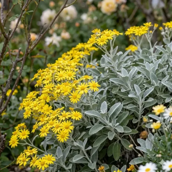 Seneçon gris 'Walberton's® silver dormouse'