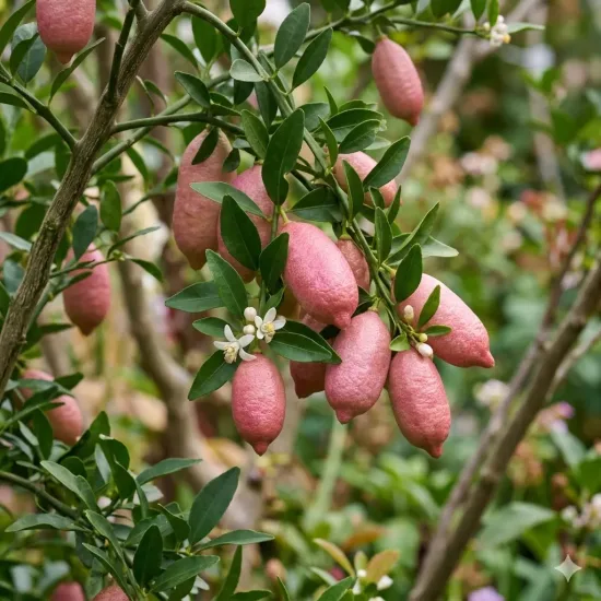 Citronnier caviar 'Pink red'