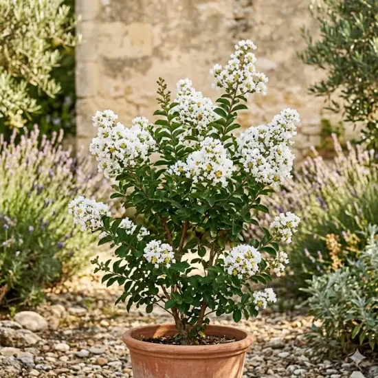 Lilas des indes 'Petite snow'