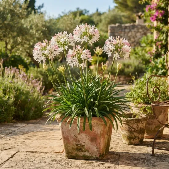 Agapanthe hybride 'Blush pink'