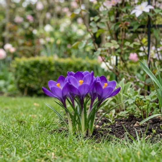 Crocus à grandes fleurs 'Grand maitre'
