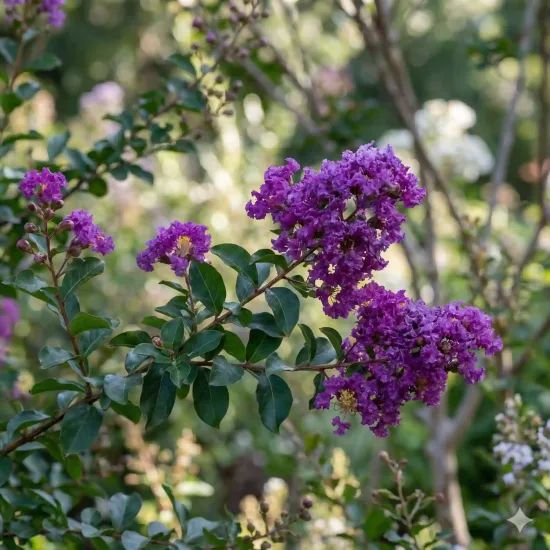 Lilas des indes 'Tapis violet'