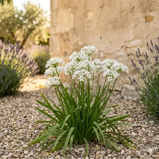 Ail d'ornement blanc