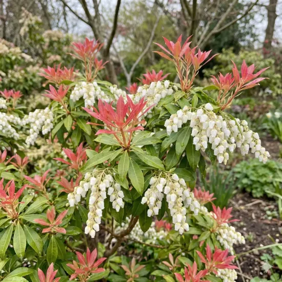Andromède du japon 'Forest flame'