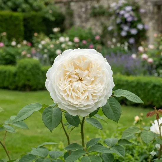 Rosier 'Blanc voluptia'