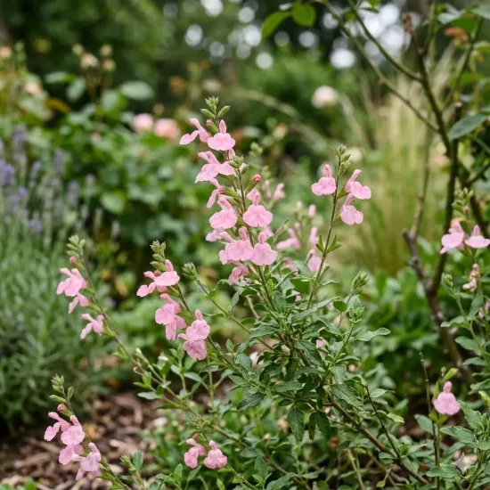 Sauge de gregg 'Mirage soft pink rose clair'