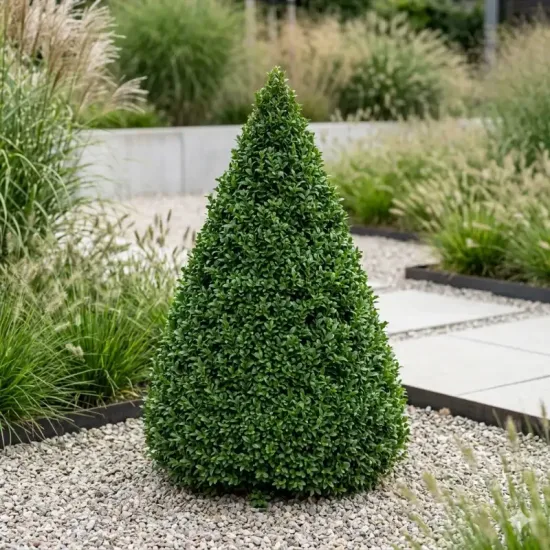 Buis à petites feuilles 'Faulkner cone'