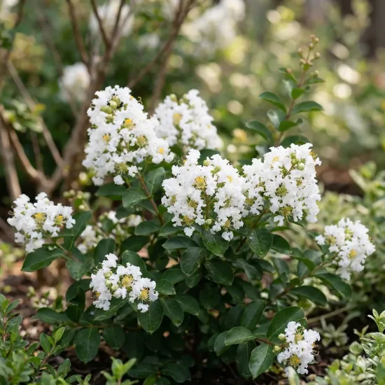 Lilas des indes 'Virgin'